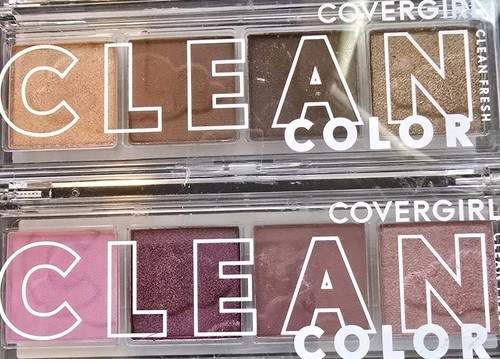Lot of 2 Covergirl Clean Color Eyeshadow Mellow Mauve and Golden Toffee
