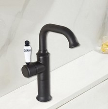 Black Brass Kitchen Wet Bar Bathroom Vessel Sink Faucet Mixer Tap esf933
