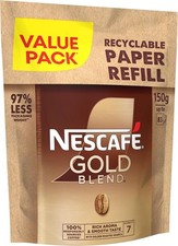 Nescafe Gold Blend Refill 150g | 5 Packs | 416 Cups | Rich And Smooth Coffee