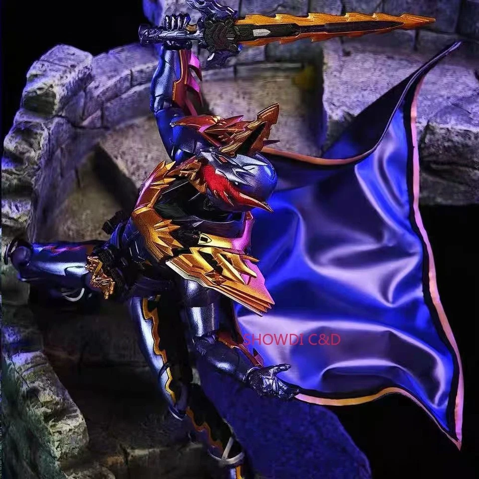 Capa de capa con cable personalizada 1/12 para figura de acción Jaou Dragon SHF de 6"" (sin figura) Foto 4 de 4