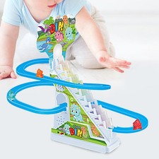 Dinosaur Race Track Set Dinosaur Climb Stairs Toy Indoor Toy Automatic Dinosaur