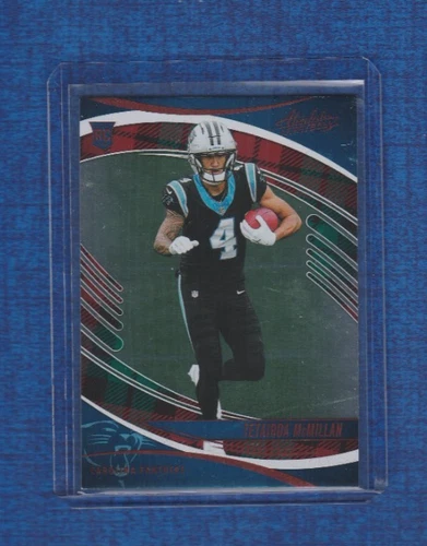 2025 Panini Absolute Red and Green Plaid Rookie # 183 Tetairoa McMillan