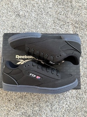 FTP x Reebok Club C Bulc CLN Black 100238504 Mens Skate Shoe Size