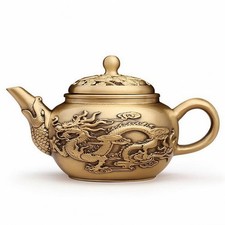Teekanne mit Drachenrelief Elegant Deko-Teekanne Originell f&uuml;r Sammler