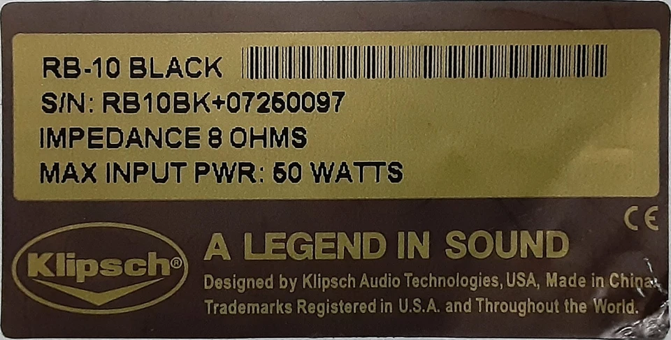 Altavoz tweeter domo titanio envolvente trasero Klipsch RB-10 1" 211-02120000 redondo Foto 4 de 4