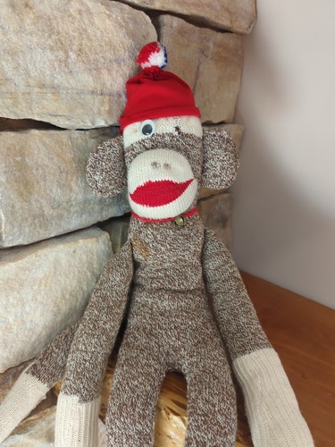 Vintage Sock Monkey Handmade 20" - Picture 3 of 6