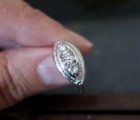 Vintage 14K White Gold Marquise Cluster Diamond Engagement Ring Size 5 — photo 4