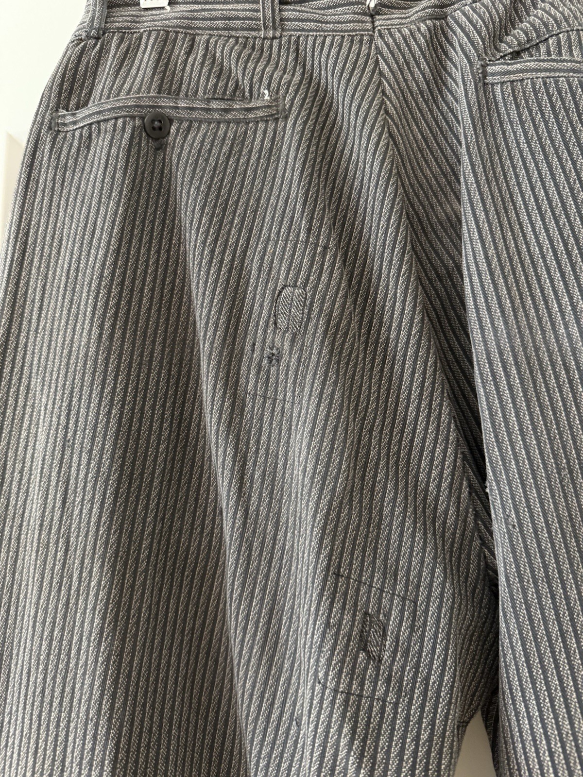 1920s 1930s Stifel Whirlwind Wabash Stripe Railroad Work Pants Boot Stamp image 7
