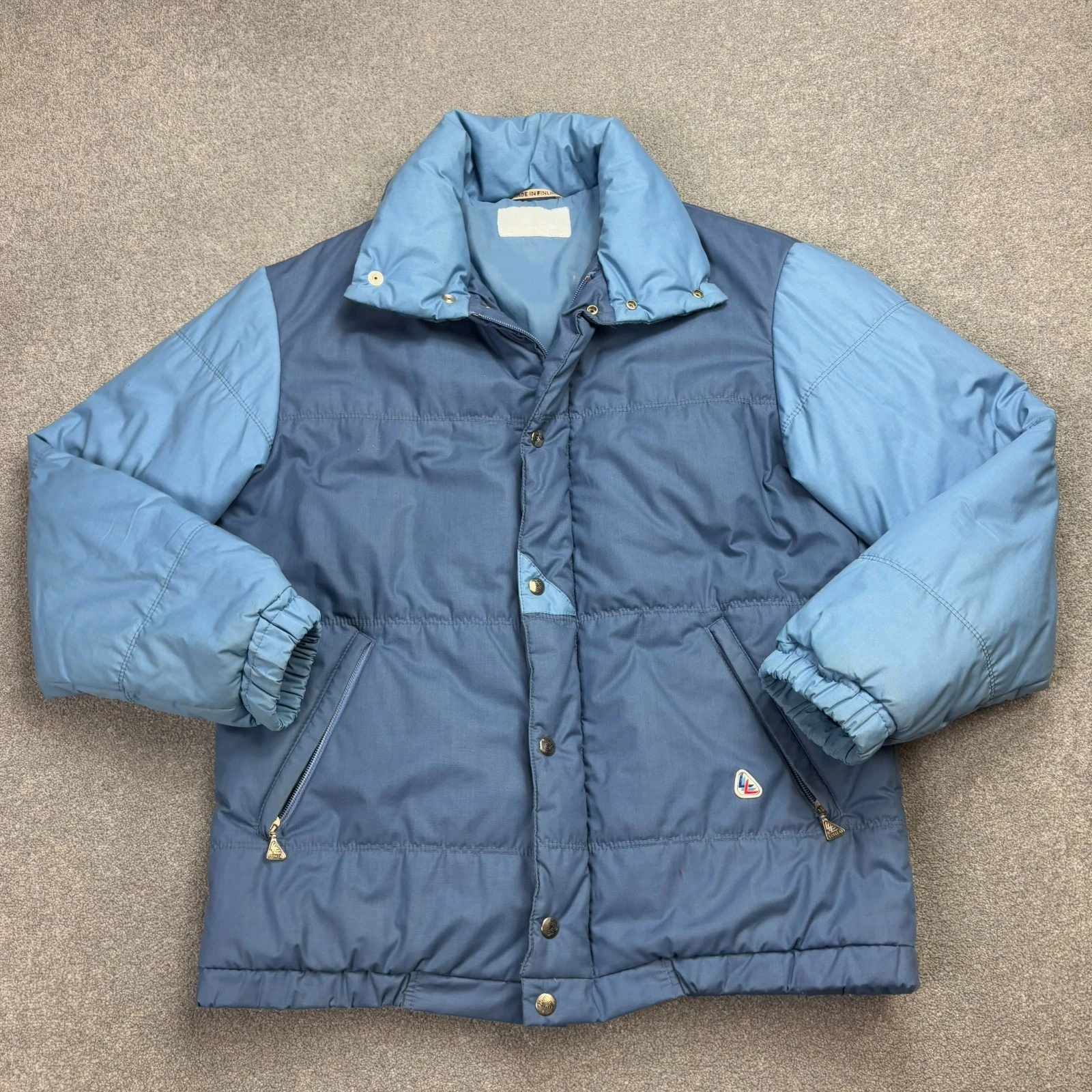 Puffer Jacket Adult Medium Blue Ski Insulated Outdoors Y2K 90s Lightweight Men