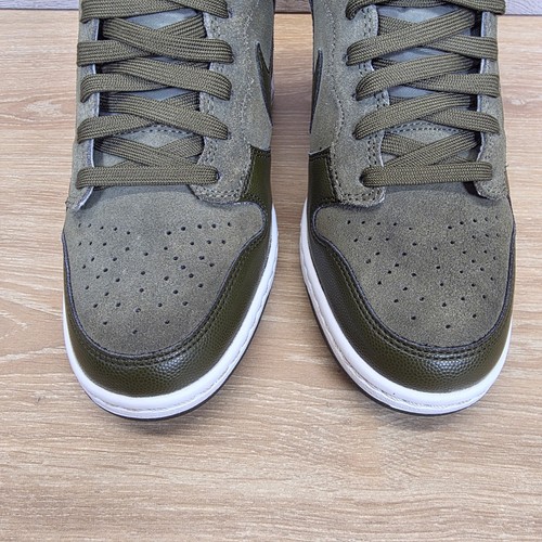 Nike Dunk Sky High Hidden Wedge Trainers Size UK 6 Sky Hi Green Suede Leather - Picture 5 of 17