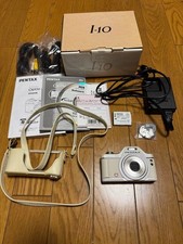 PENTAX Optio I-10 White Compact Digital Camera 12.1MP Tested Japan