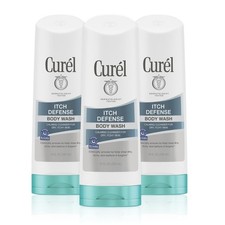 Curel Itch Defense Calming Daily Cleanser, Body 1 Count Pack of 3 , White