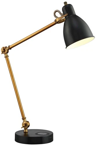 Lite Source Wellington 31" Wireless Charging and USB Port Desk Lamp - Picture 2 of 3