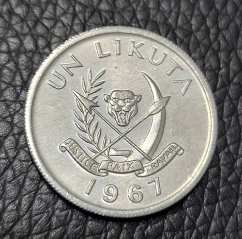1967 Congo Democratic Republic 1 Likuta Coin