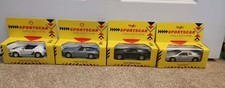 Maisto /Shell Sportscar Collection x 4. Porsche, Lotus, Jaguar, Aston Martin 