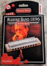    NEW HOHNER MARINE BAND 1896BX-G HARMONICA G OR Ab HARP FACTORY SEALED