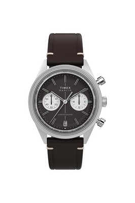 Timex Herren Marlin  Jet Quarz Chronograph 40mm Lederarmband Uhr TW2Y24700