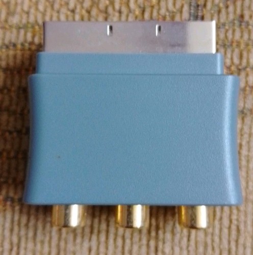 OFFICIAL Microsoft XBOX 360 Scart Adapter Rgb Av Connector Block plug - Picture 3 of 4