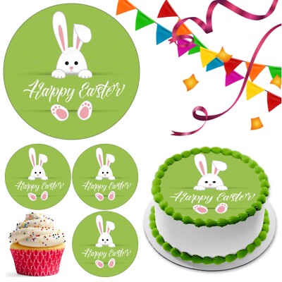 Ostern Hase Ei Tortenaufleger Party Deko essbar Geschenk Feier Cupcake