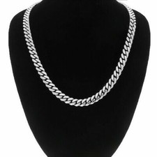14MM Solid Stainless Steel Miami Hip Hop Cuban Link Chain Necklace 28'' for Gift