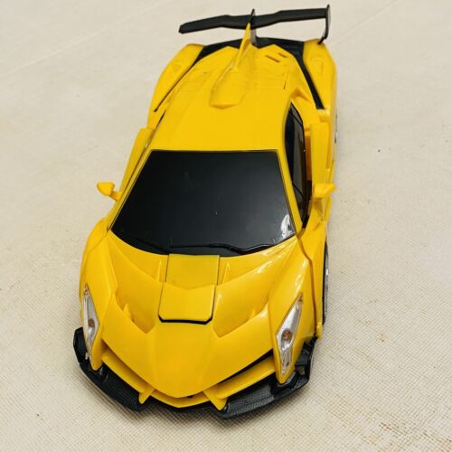 Lamborghini Transformer Toy RC Car NO REMOTE UNTESTED Bumble Bee Toy NOT TESTED - Picture 6 of 8