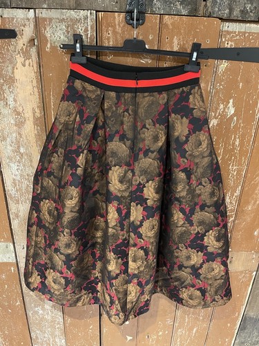 ASOS Gathered Skirt Built In Petticoat Multicoloured Women's Size Uk 10 New - Picture 10 of 15