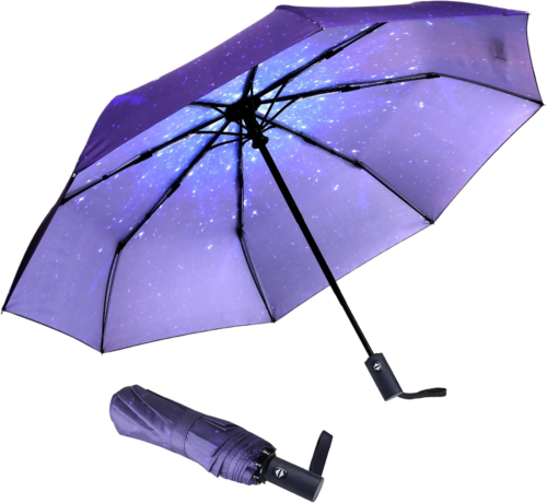 Travel Essentials Umbrella Windproof Compact Collapsible - Strong & Portable - Picture 12 of 30