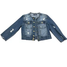 Jean JacketDistressed M Fit (tag large)
