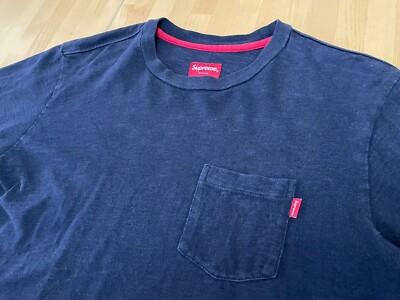 Supreme Men's Blue Pocket Tee T-Shirt Size Medium | eBay