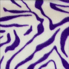 58" Zebra Print Purple/White Polar Fleece Fabric by the Yard