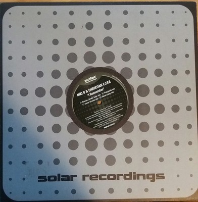 Niki B & Christian E.F.F.E. ''I Remember'' * solar010 / Roman Lieske Solar,Groovy 