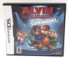 NINTENDO DS GAME : ALVIN AND THE CHIPMUNKS : THE SQUEAKQUEL ! Complete w/Manual