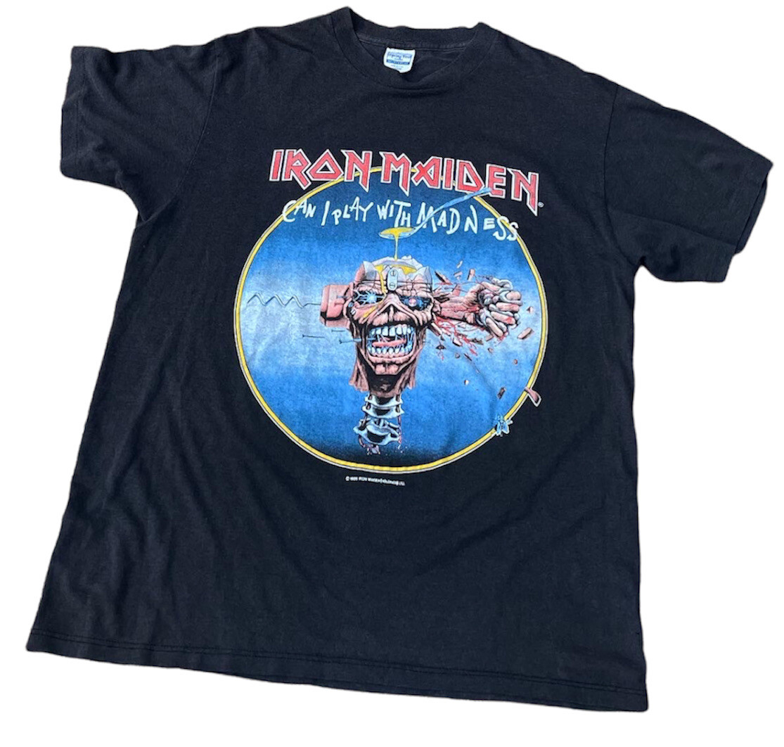 Vintage Iron Maiden T Shirt Seventh Son Of A 7th Son XL Can