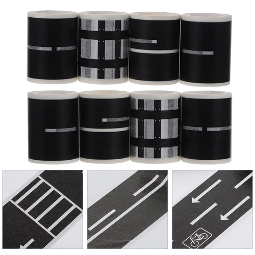 13 Pcs Train Railway Tape Race Car Track Road Kids Traffic Toys