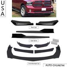 Glossy Black Front Bumper Lip Splitter Lower Spoiler Body Kit For Dodge RAM 1500