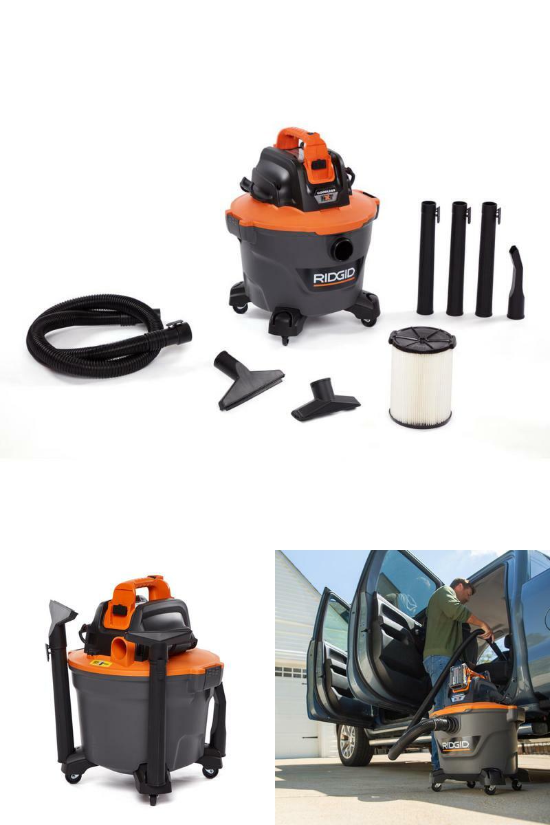 RIDGID 9 Gal. 18-Volt Cordless Wet/Dry 