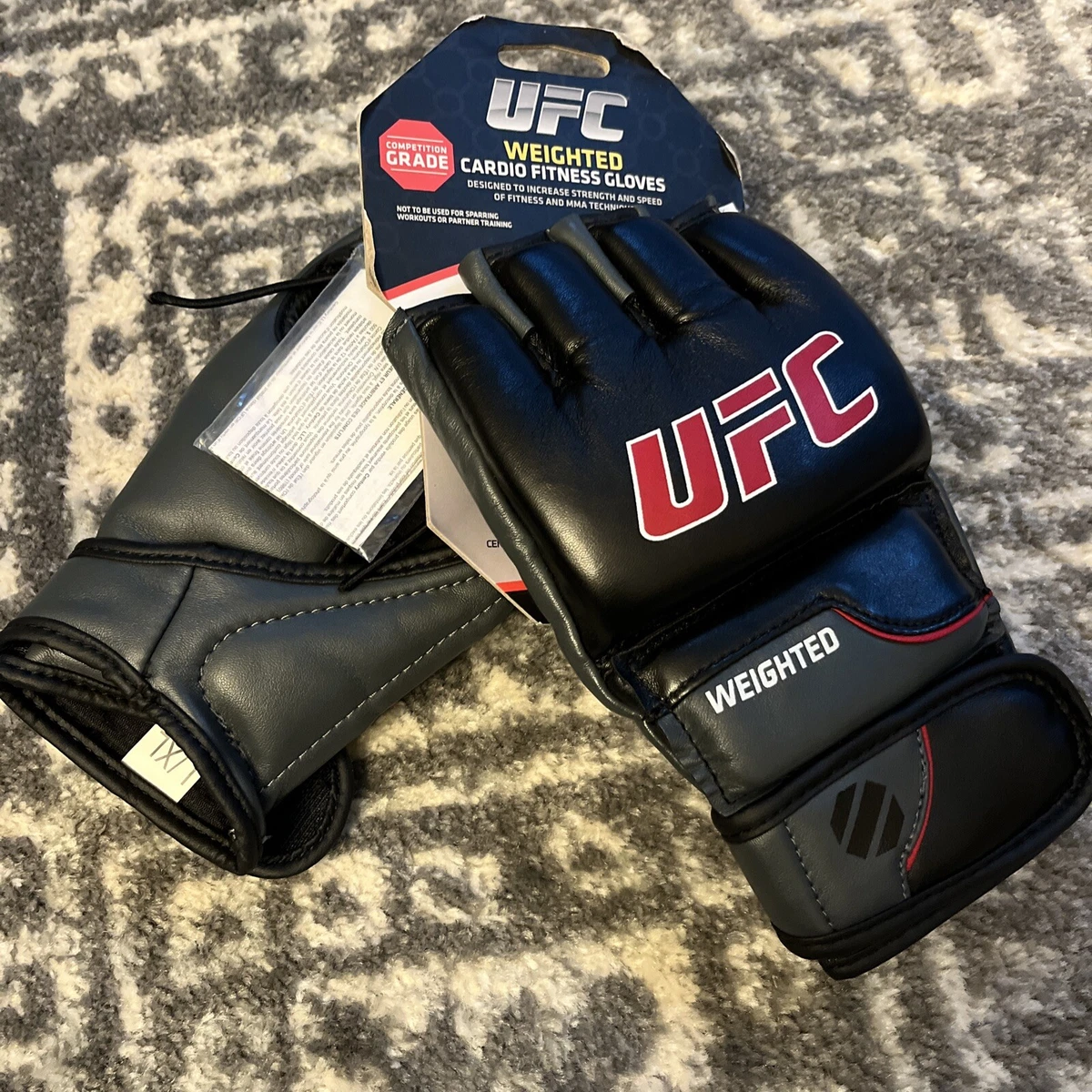 UFC WEIGHTED CARDIO FITNESS GLOVES SIZE S M eBay