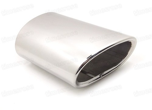 Silver Car Exhaust Muffler Tip Tail Pipe End Trim New for BMW X3 2011-2017 #1077 - Picture 3 of 6