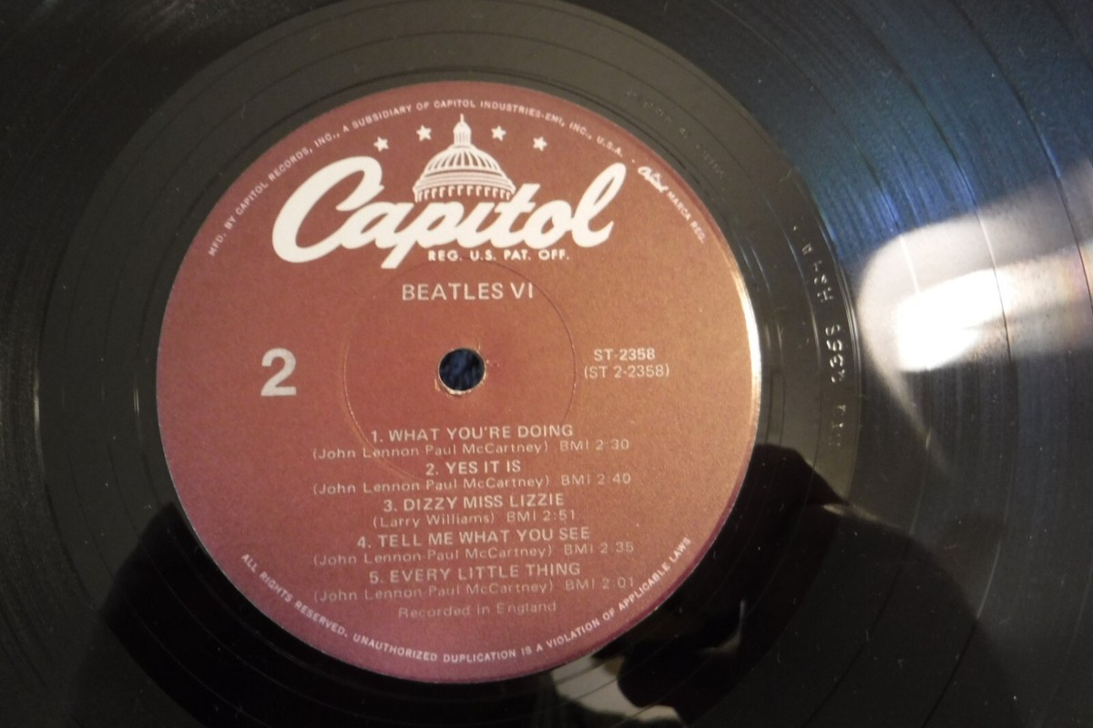 The Beatles, VI , 1978 Reissue Capitol Records ST-2358 Purple
