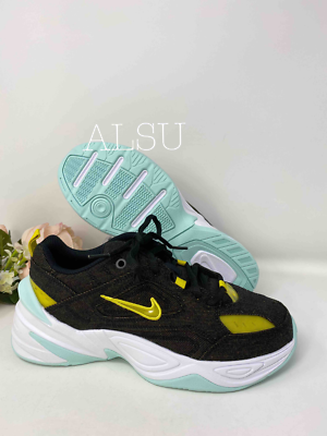 Nike M2K Tekno Lux Black Canvas Sneakers Women's Size Low Top