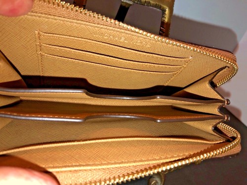 NWOT MICHAEL KORS GUNMETAL PYTHON EMBOSSED LEATHER ZIP-AROUND WALLET CLUTCH - Picture 10 of 10