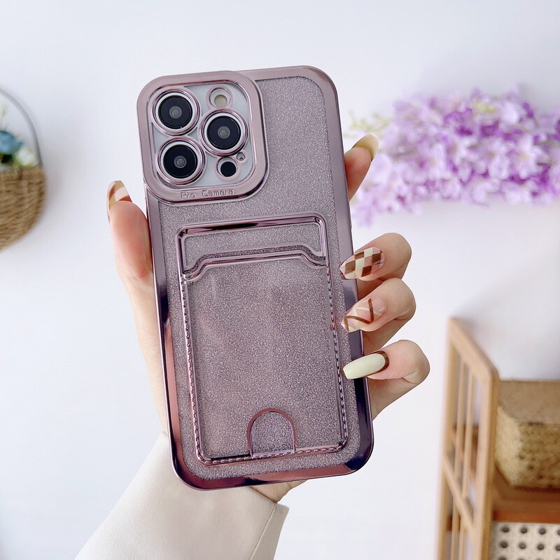 For iPhone 15 14 13 12 Pro Max Plus Wallet Card Holder Silicone