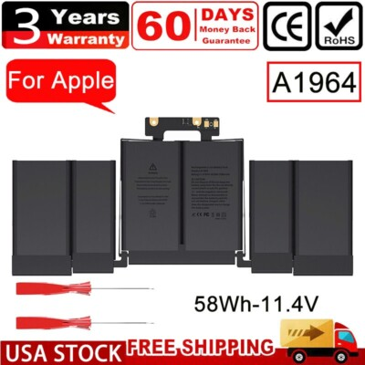 #ad A1964 Battery for Macbook Pro 13 inch A1989 A1964 Mid 2018 2019 A2251 2020 58Wh $32.99