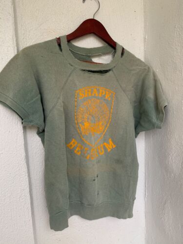 Vintage 60s S.H.A.P.E Belgium Distressed Sweatshirt - Picture 4 of 5