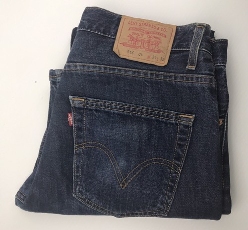 Levis 516 04 Bootcut Flare Men's Blue Denim Jeans Vintage Size W34 L32 |  eBay