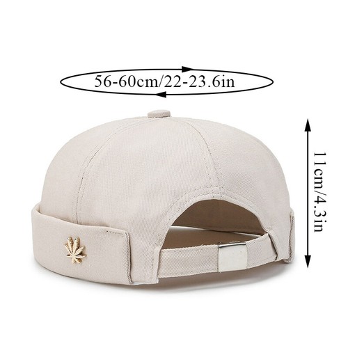 Männer Frauen Solide Bowler Hut Casual Brimless Soft Top Retro Stil Kappe : - Bild 12 von 22