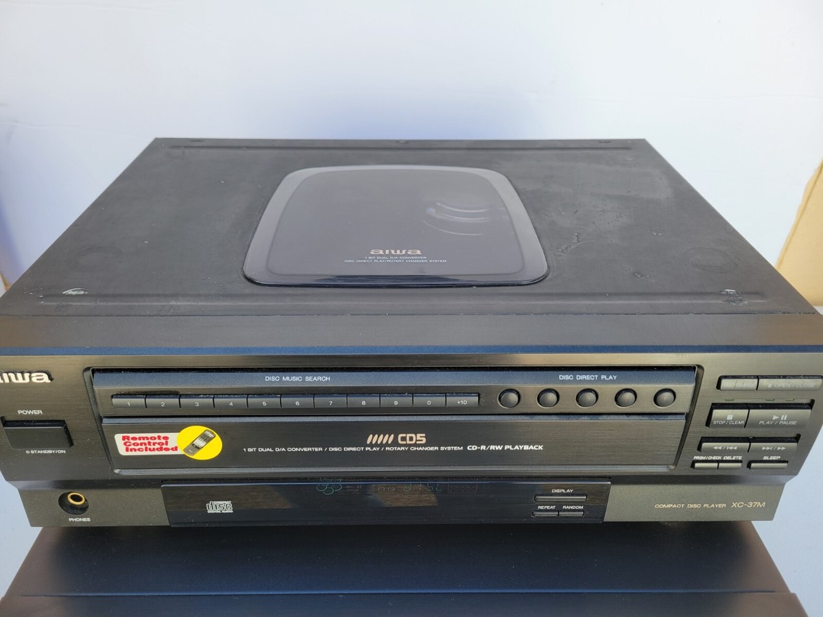 Aiwa XC37M CD Changer 5 Compact Disc Player Hi-Fi Stereo Tested