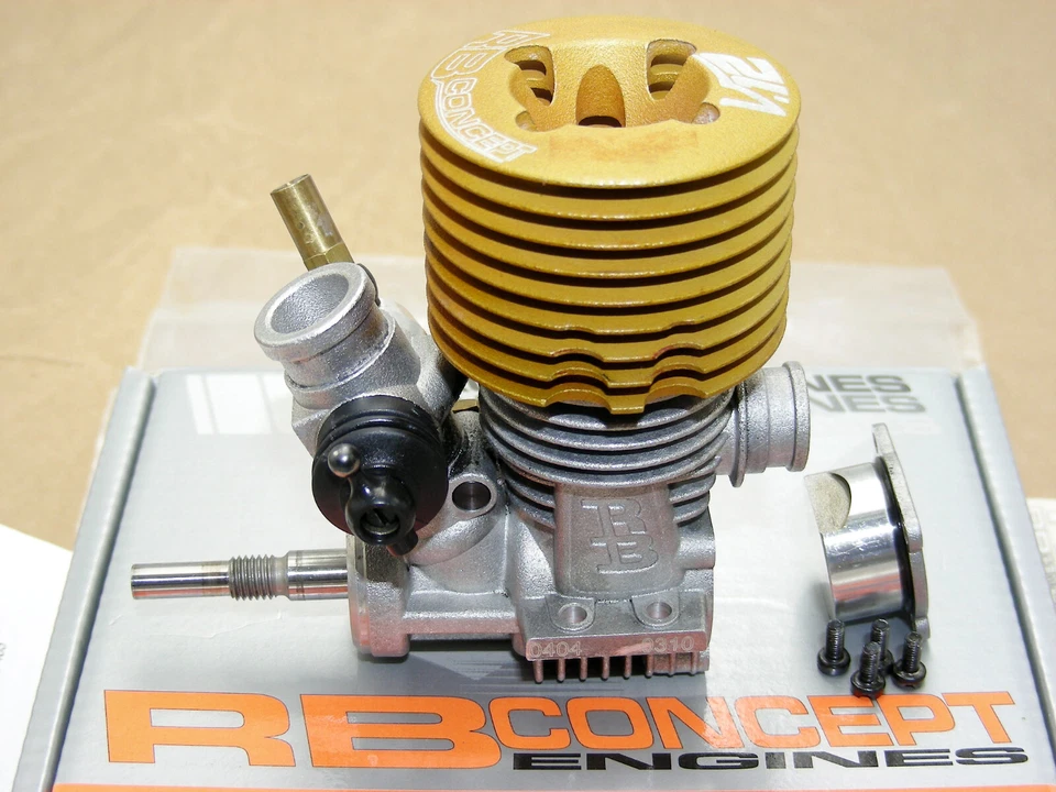 Vintage RB CONCEPT 2.1cc V12 3-Port Nitro Engine R40 Mugen Serpent XRAY Kyosho ! - Image 4 of 4