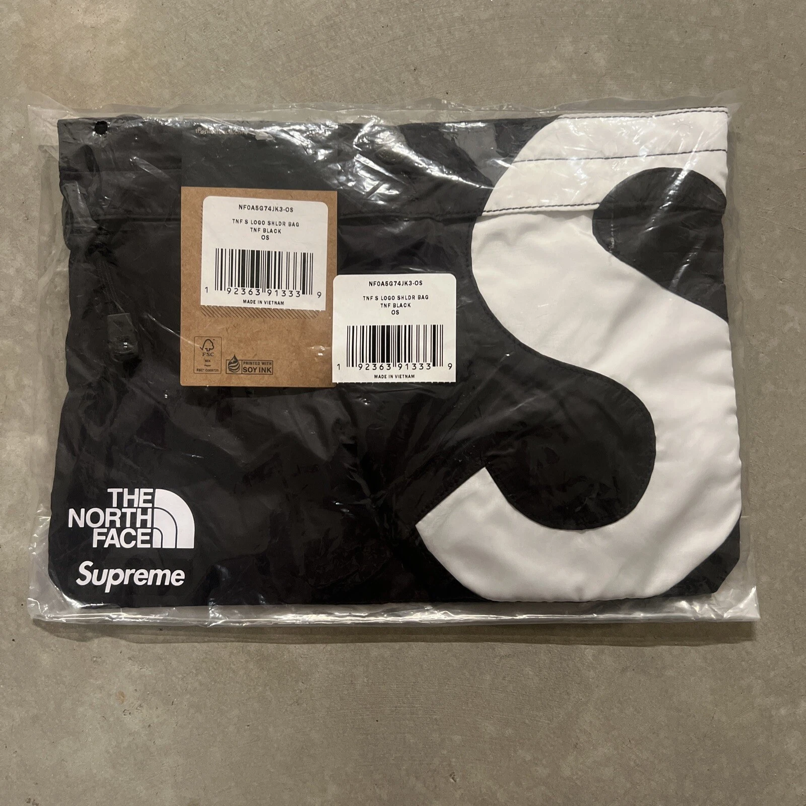 Sac bandoulière logo Supreme The North Face S noir