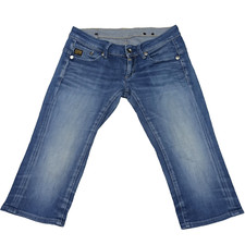 G-Star RAW Womens Cropped Jeans Size 28 Blue Midge-Cropped Bermuda Capri Shorts